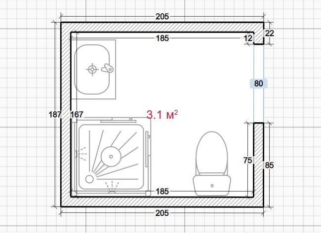 Планировка маленькой квадратной комнаты