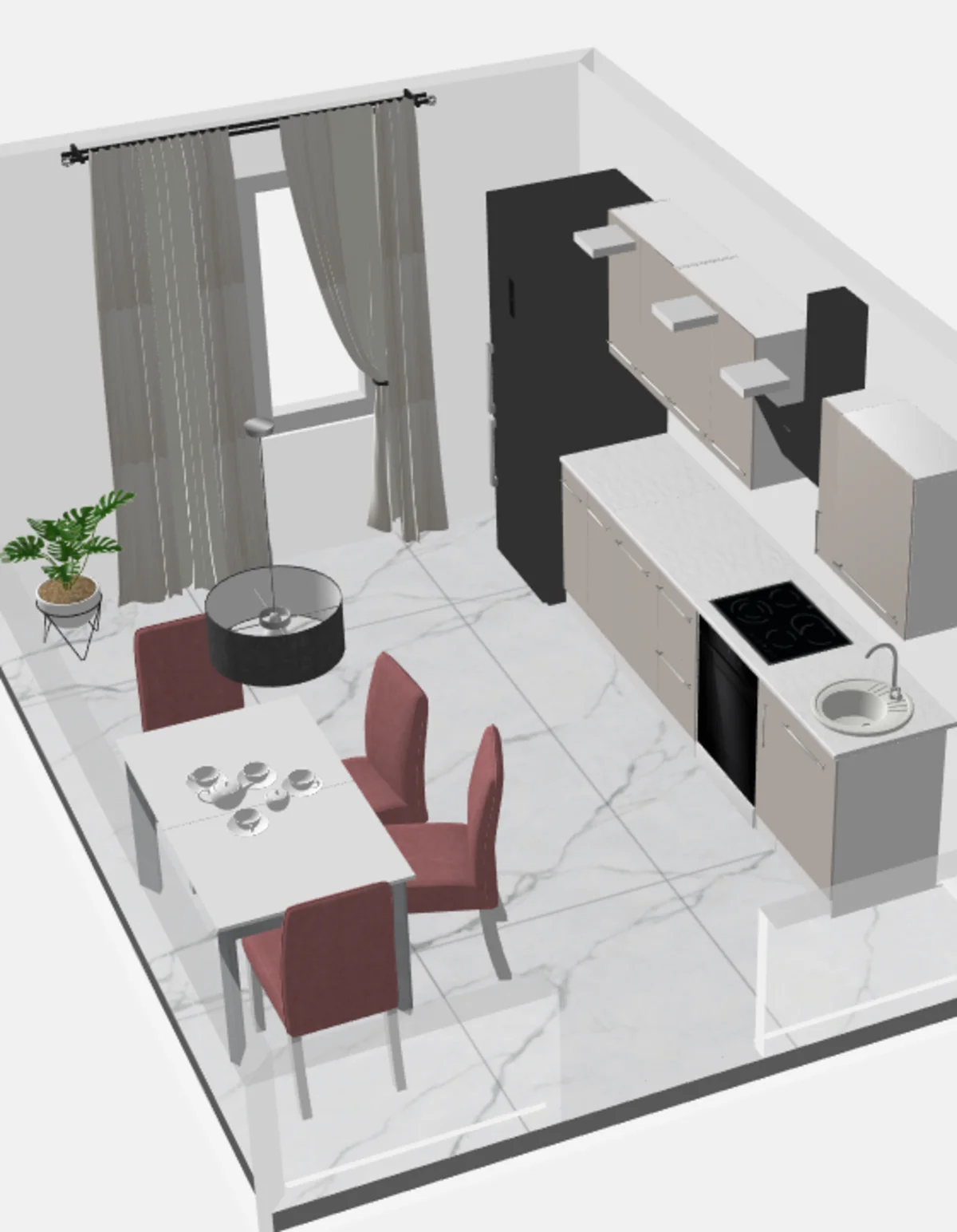 Кухня в Дизайне Интерьера 3D