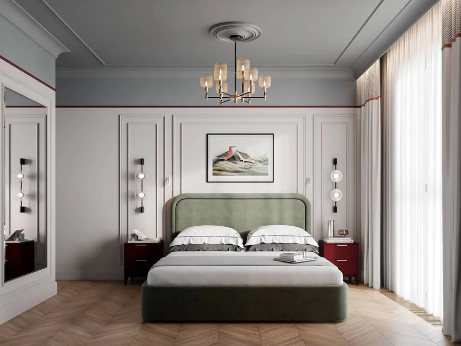 дизайн спальни в эклектичном стиле