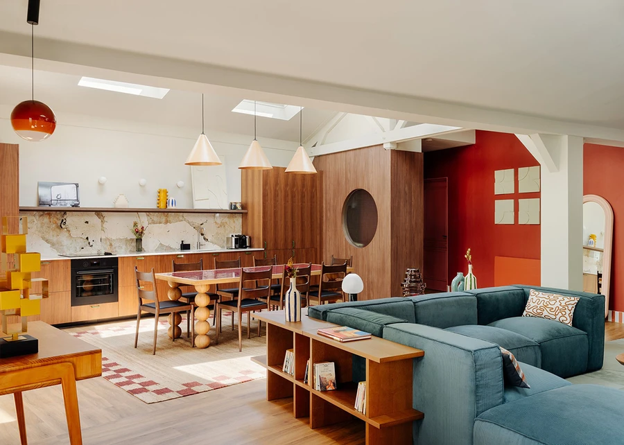 Оформление интерьера в красном цвете