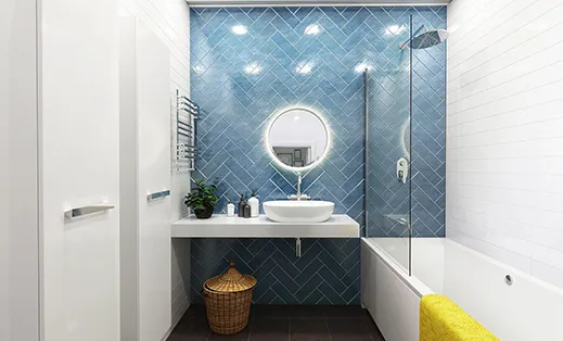 как выбрать плитку для маленькой ванной