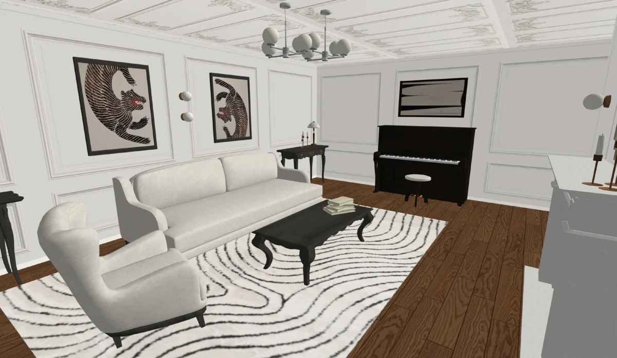 Гостиная в Дизайн Интерьера 3D