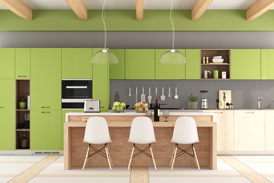 Зеленая кухня-9