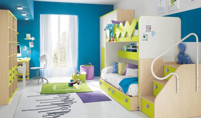 Расстановка мебели в детской комнате